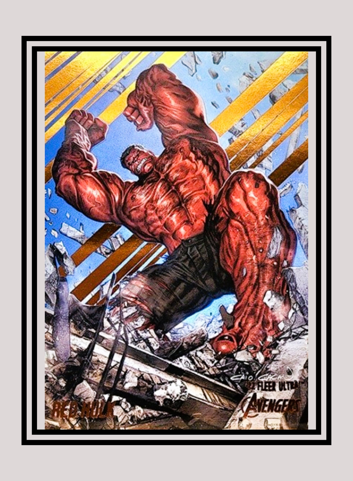 Marvel! 1x Red Hulk - Base (#56 - 2022 Fleer Ultra Avengers)
