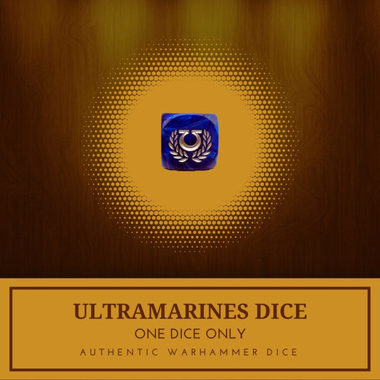 1x Ultramarines Dice - Warhammer 40K Horus Heresy