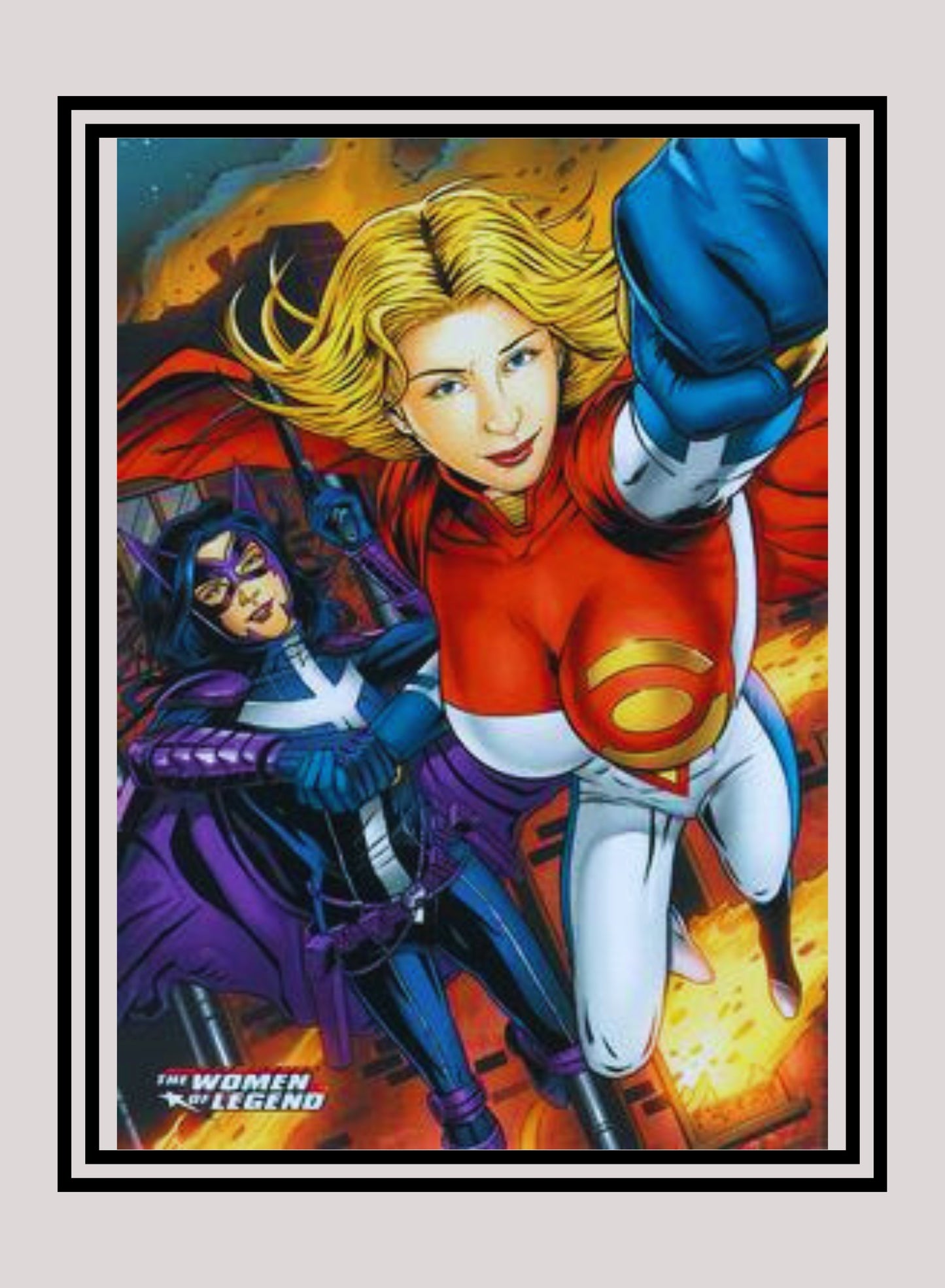 DC! 1x Huntress & Power Girl - Base (#57 - 2013 Cryptozoic The Women of Legend)