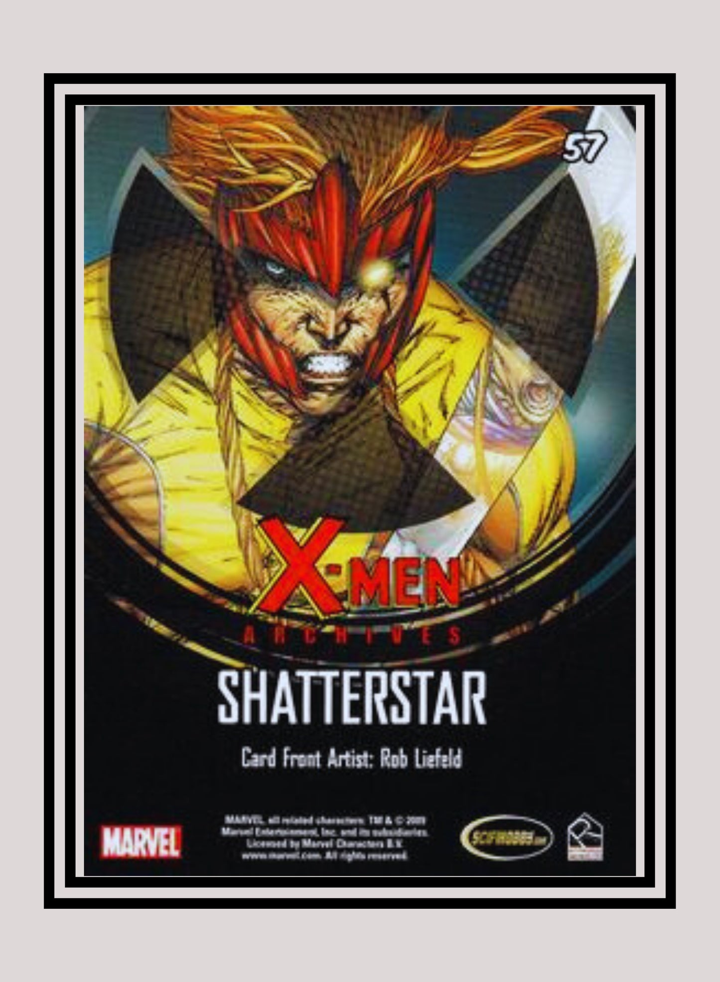 Marvel! 1x Shatterstar - Base (#57 - 2009 Rittenhouse X-Men Archives)