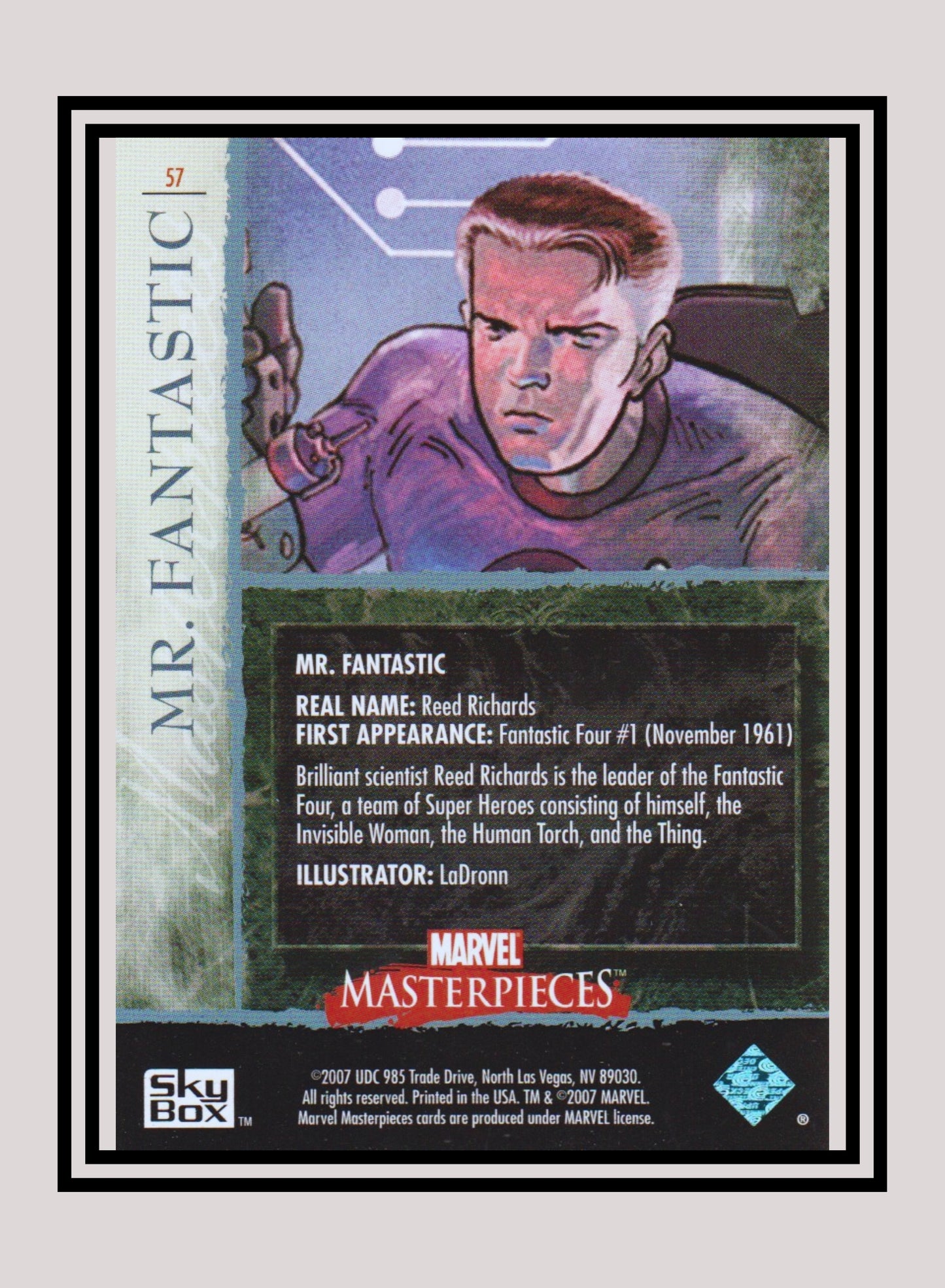 Marvel! 1x Mr. Fantastic - Base (#57 - 2007 Upper Deck Marvel Masterpieces)