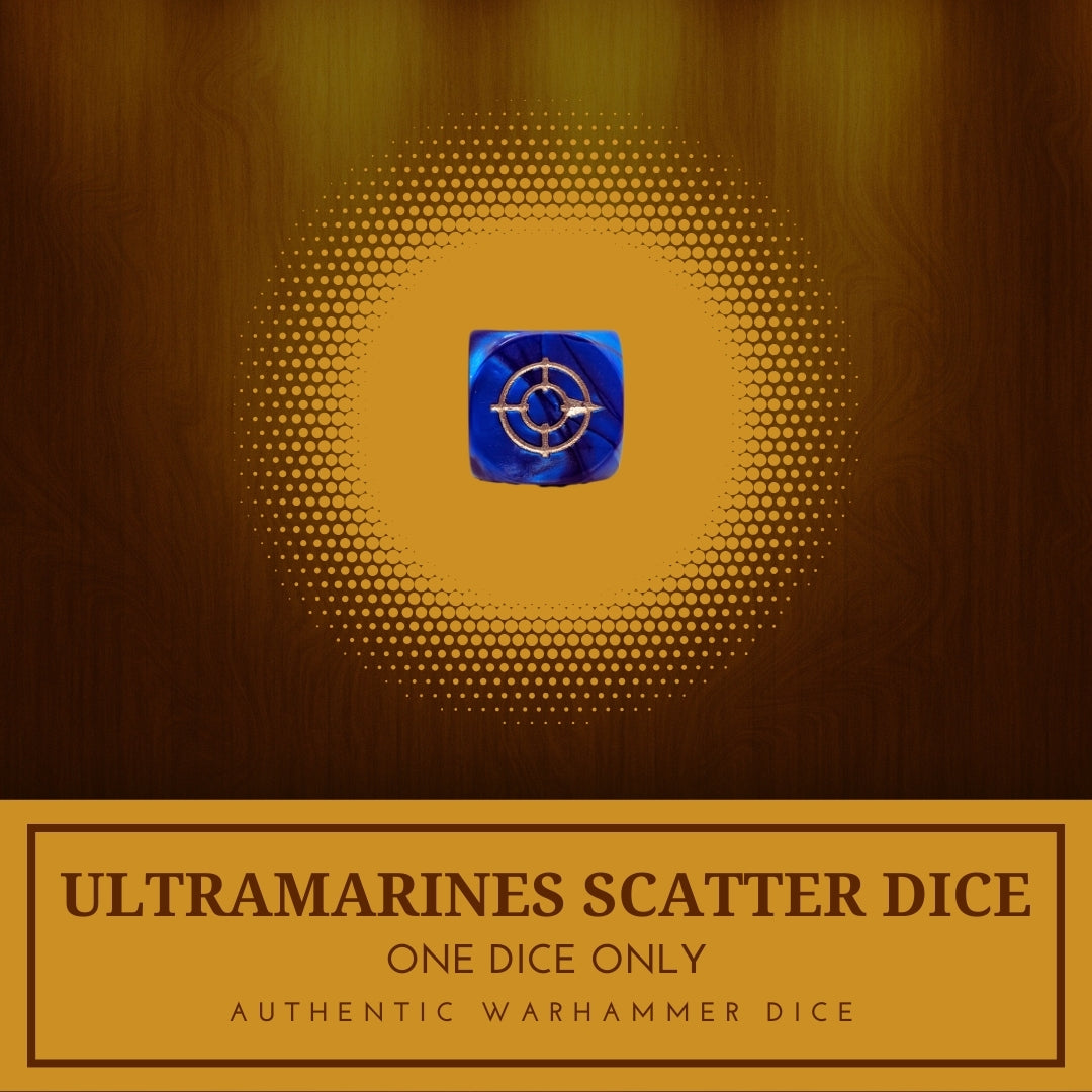 1x Ultramarines Dice - Warhammer 40K Horus Heresy