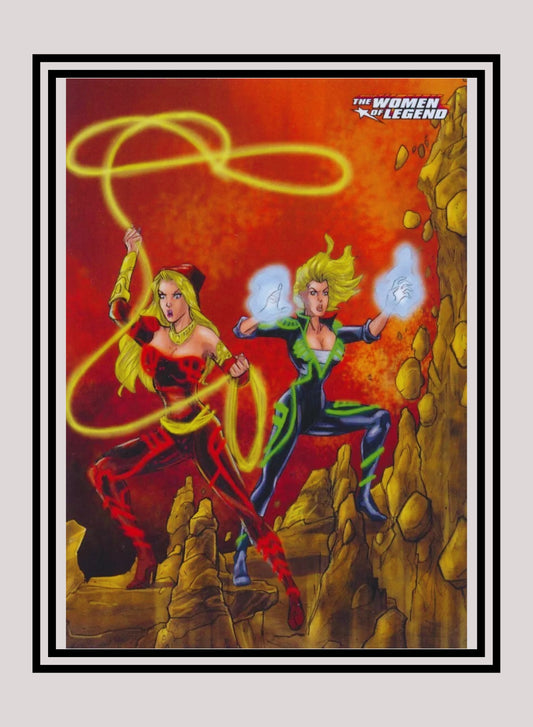 DC! 1x Wonder Girl & Terra - Base (#58 - 2013 Cryptozoic The Women of Legend)