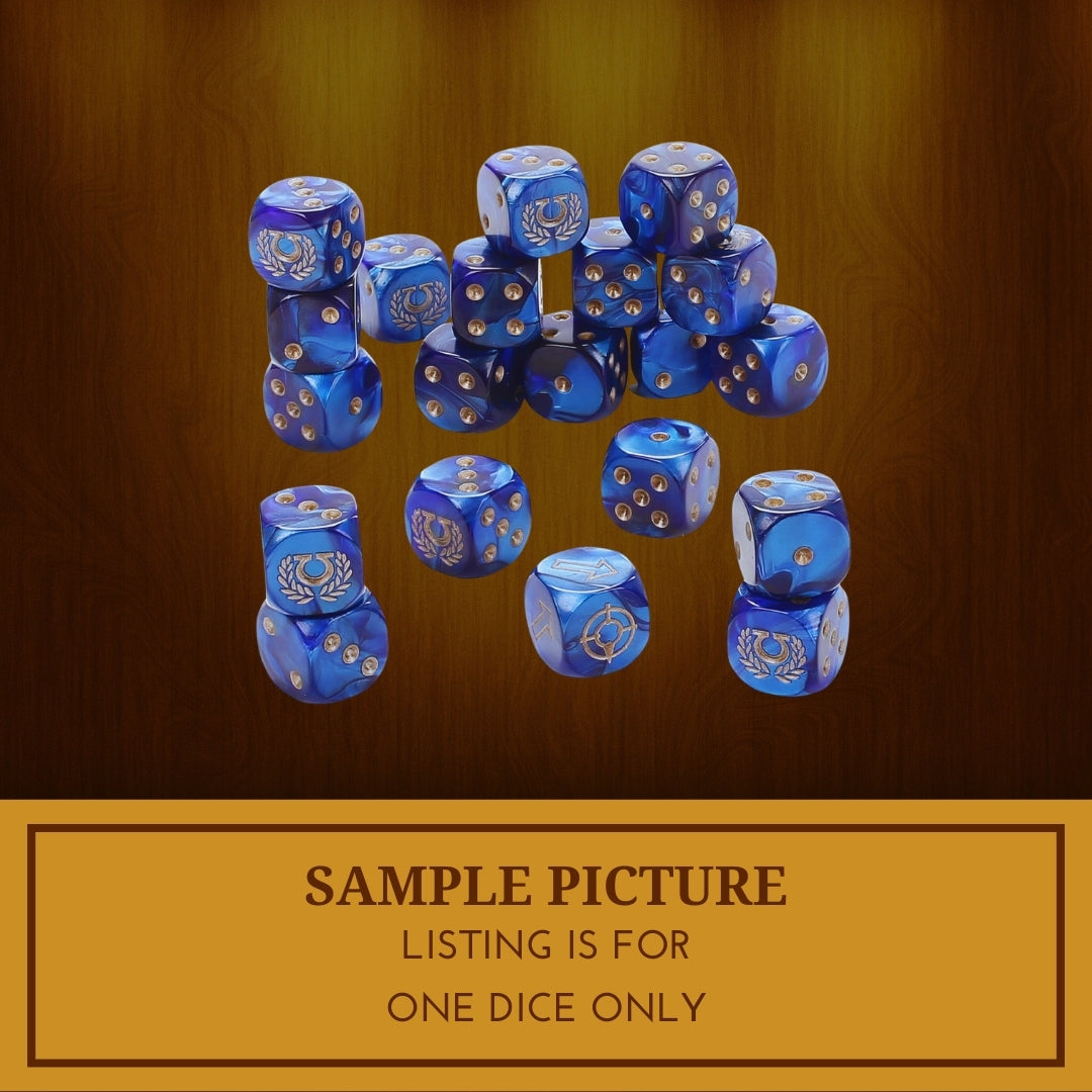 1x Ultramarines Dice - Warhammer 40K Horus Heresy