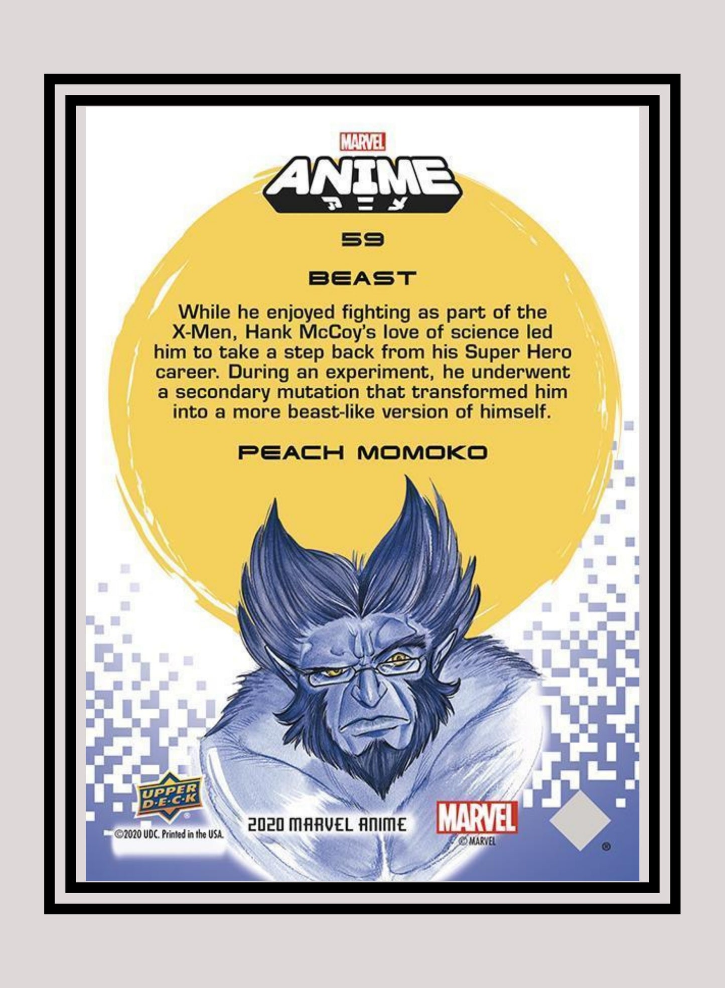 Marvel! 1x Beast - Base (#59 - 2020 Upper Deck Marvel Anime)