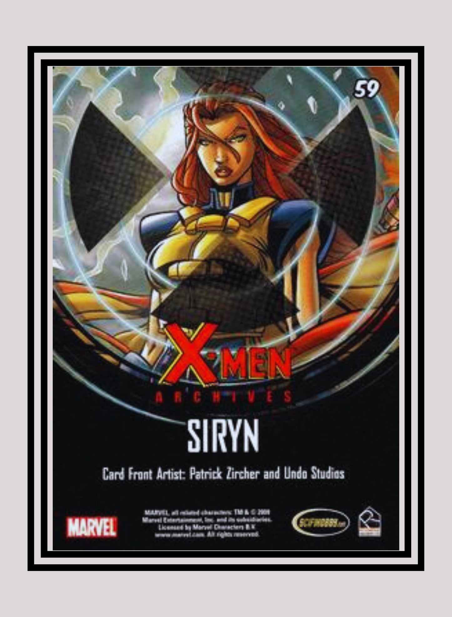 Marvel! 1x Siryn - Base (#59 - 2009 Rittenhouse X-Men Archives)