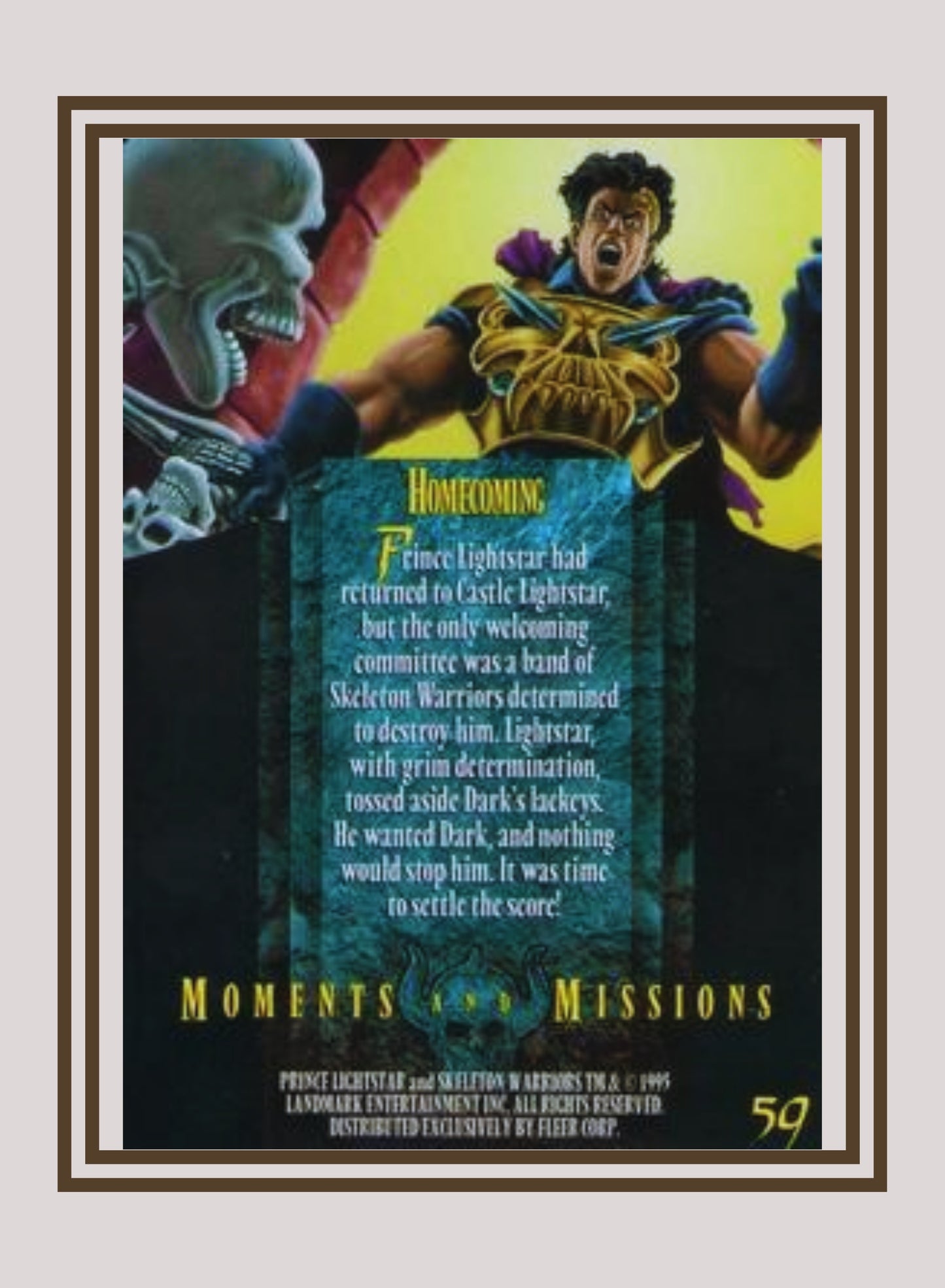 1x Homecoming - Base (#059 - 1995 Fleer Ultra Skeleton Warriors)