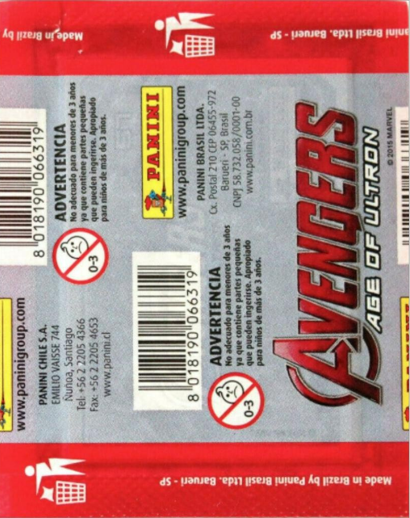 1x 2015 Panini Marvel Avengers Age of Ultron - Sticker Pack (SEALED)