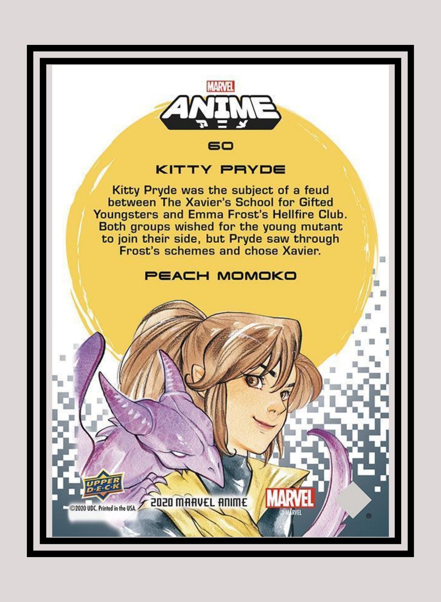 Marvel! 1x Kitty Pryde - Base (#60 - 2020 Upper Deck Marvel Anime)