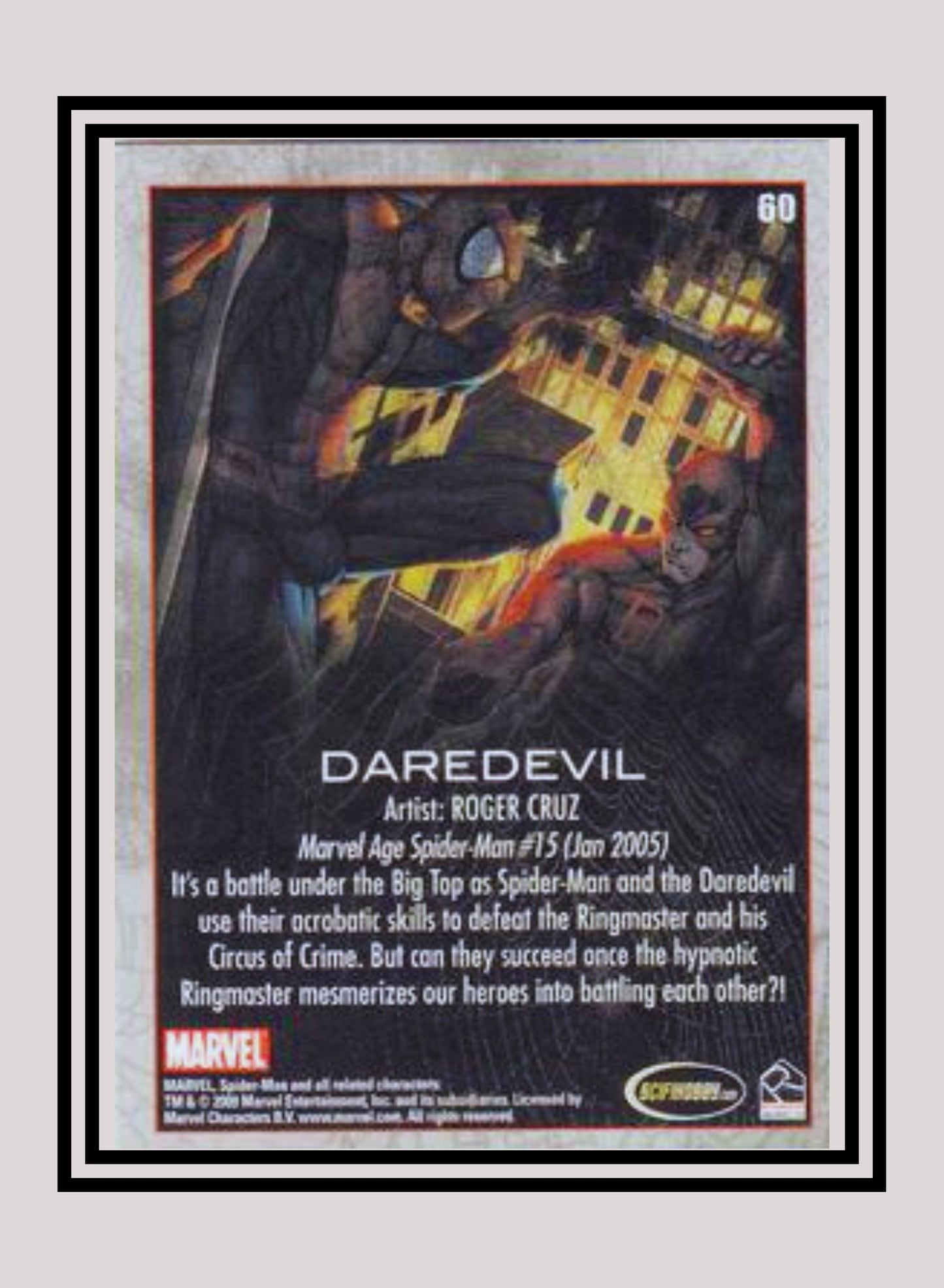 Marvel! 1x Daredevil - Base (#60 - 2009 Rittenhouse Spiderman Archives)