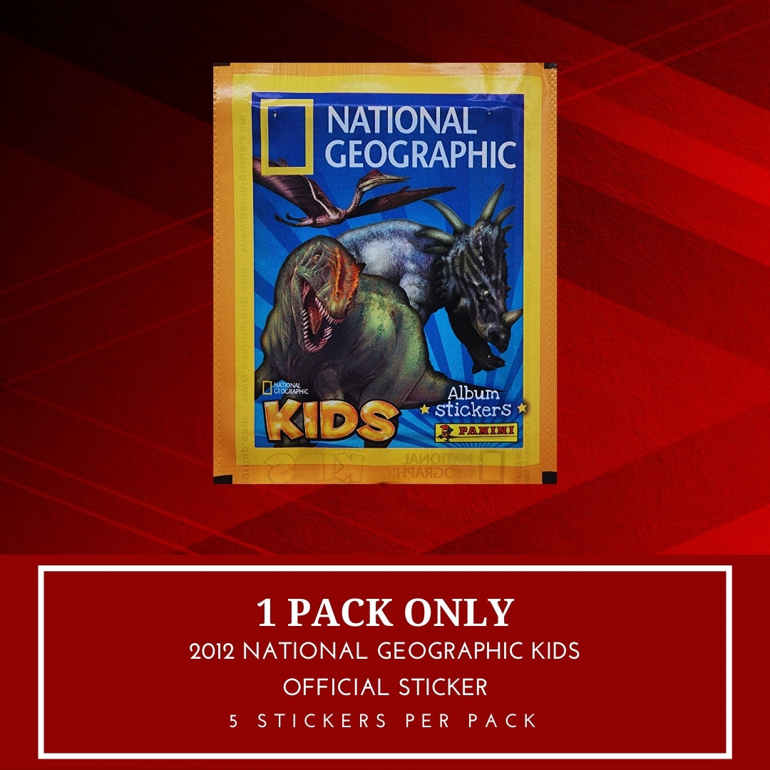 1x 2012 Panini National Geographic Kids - Sticker Pack (SEALED)