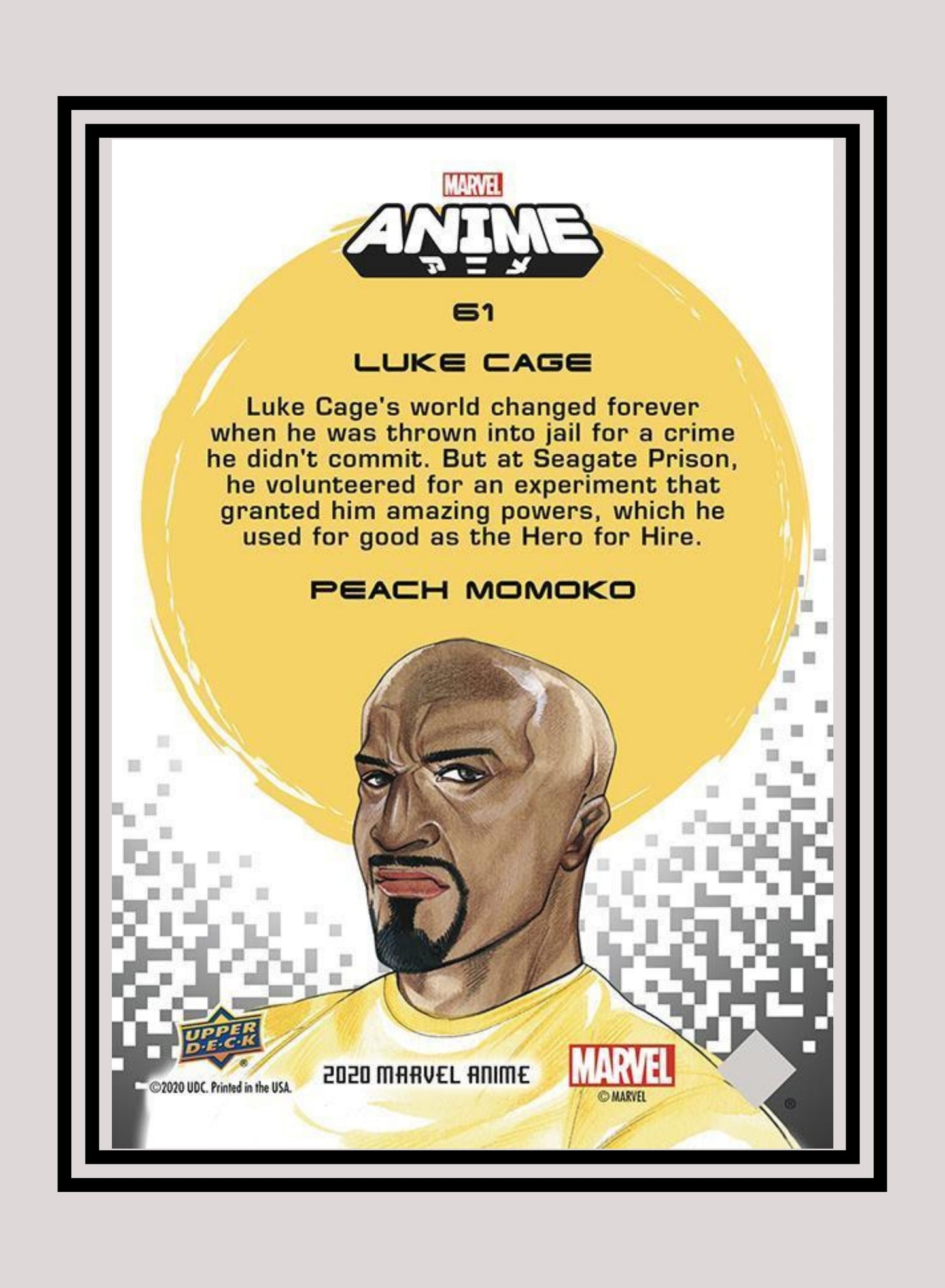 Marvel! 1x Luke Cage - Base (#61 - 2020 Upper Deck Marvel Anime)