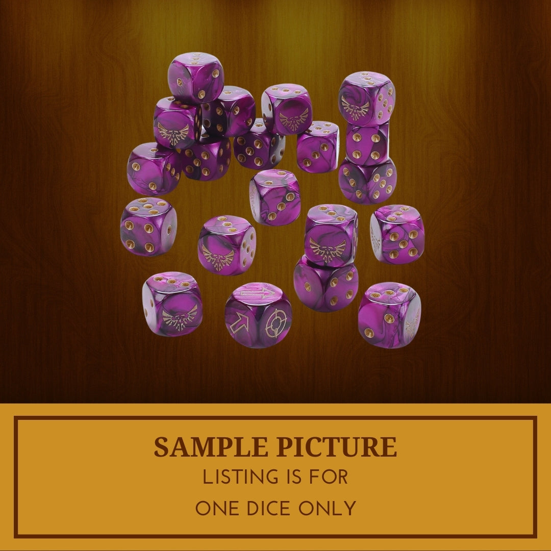 1x Emperors Children Dice - Warhammer 40K Horus Heresy