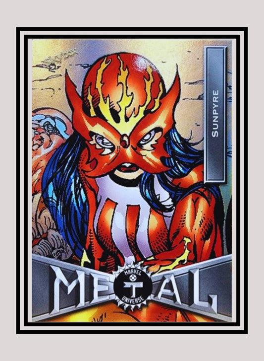 Marvel! 1x Sunpyre - Base Low Series (#062 - 2021 Upper Deck X-Men Metal Universe)