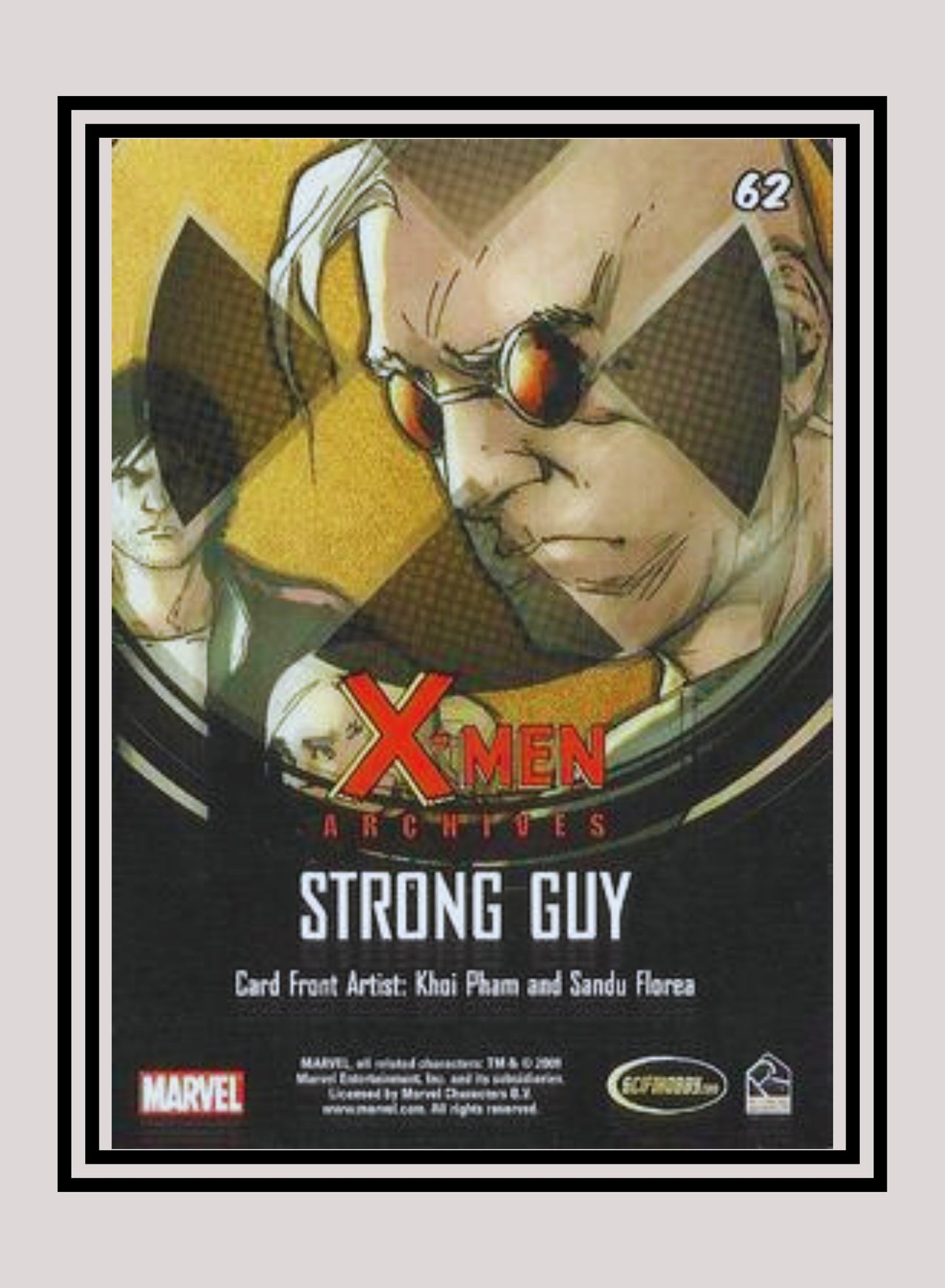 Marvel! 1x Strong Guy - Base (#62 - 2009 Rittenhouse X-Men Archives)