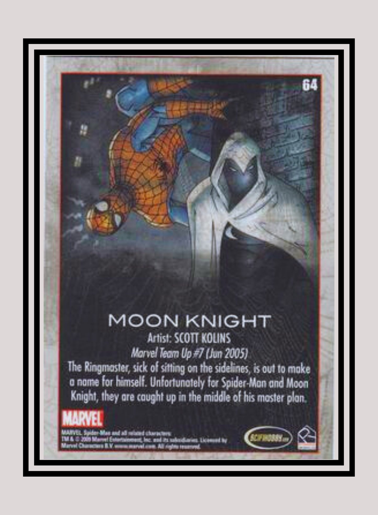 Marvel! 1x Moon Knight - Base (#64 - 2009 Rittenhouse Spiderman Archives)