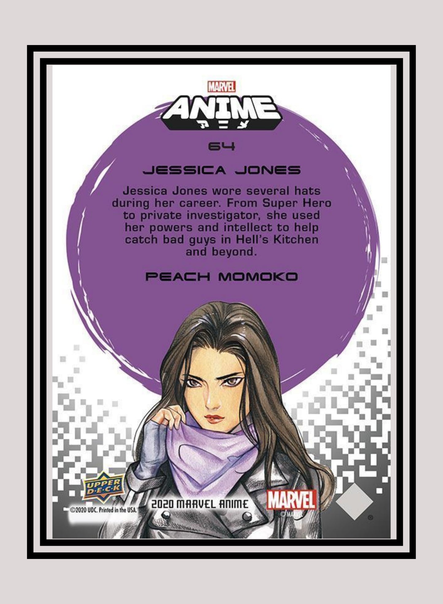 Marvel! 1x Jessica Jones - Base (#64 - 2020 Upper Deck Marvel Anime)