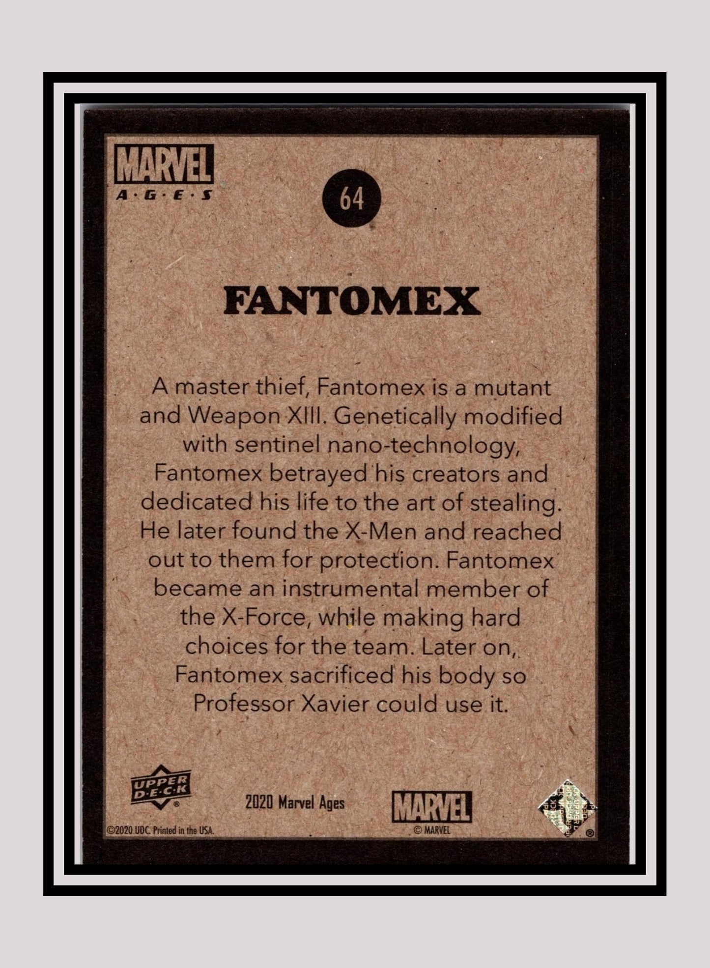 Marvel! 1x Fantomex - Base (#064 - 2020 Upper Deck Marvel Ages)