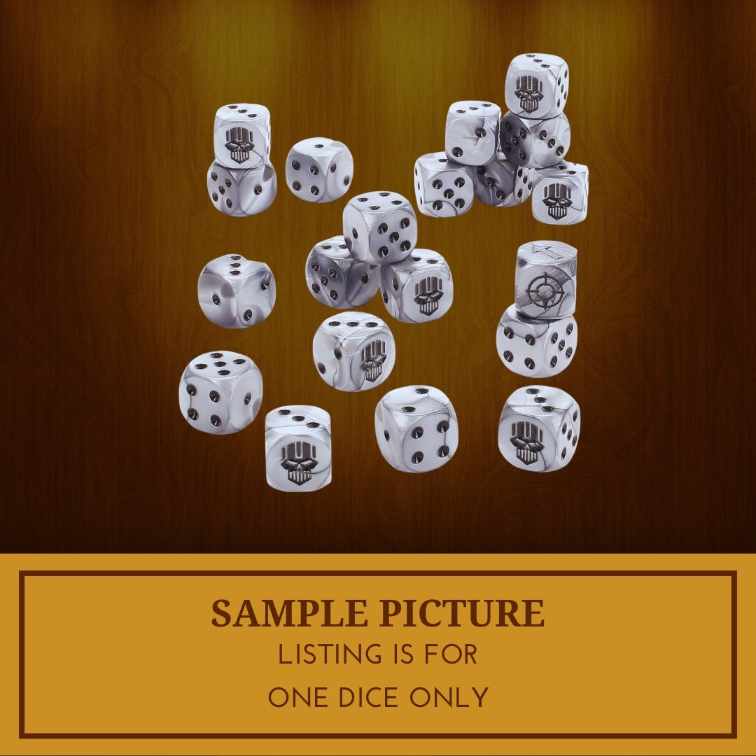 1x Iron Warriors Dice - Warhammer 40K Horus Heresy