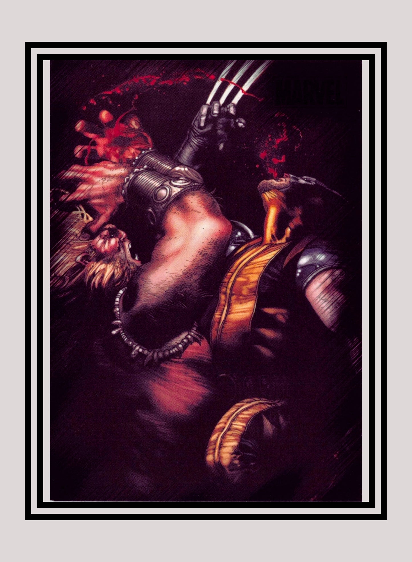 Marvel! 1x Wolverine vs. Sabretooth - Base (#65 - 2010 Rittenhouse Marvel Heroes & Villains)