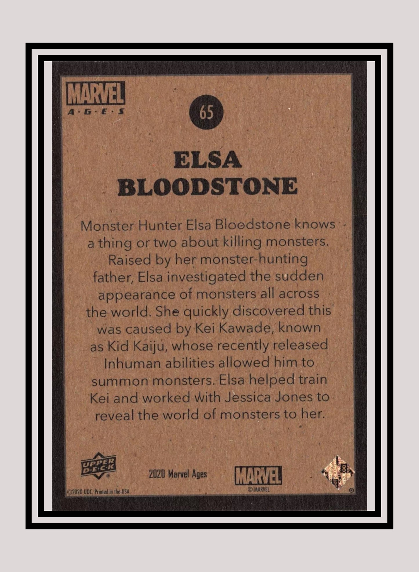 Marvel! 1x Elsa Bloodstone - Base (#065 - 2020 Upper Deck Marvel Ages)