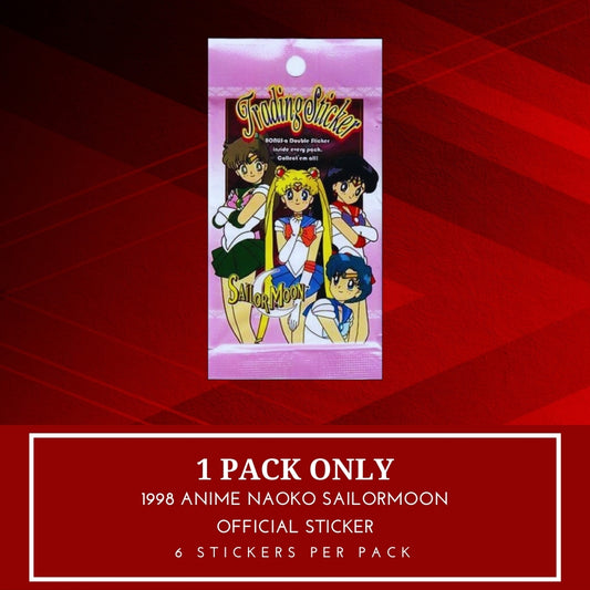 1x 1998 Anime Naoko Sailormoon - Sticker Pack (SEALED)