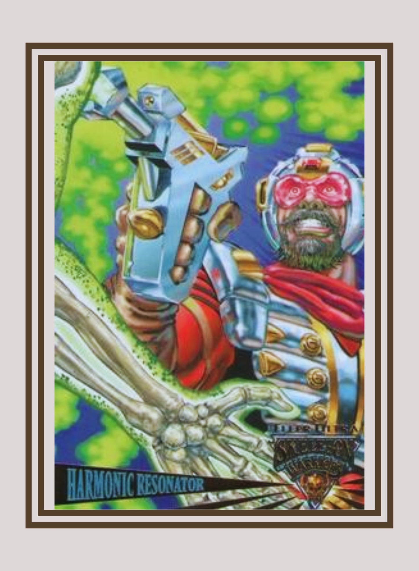 1x Harmonic Resonator - Base (#065 - 1995 Fleer Ultra Skeleton Warriors)