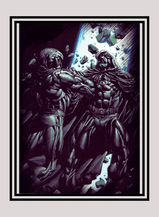 Marvel! 1x Moon Knight vs. Midnight - Base (#66 - 2010 Rittenhouse Marvel Heroes & Villains)
