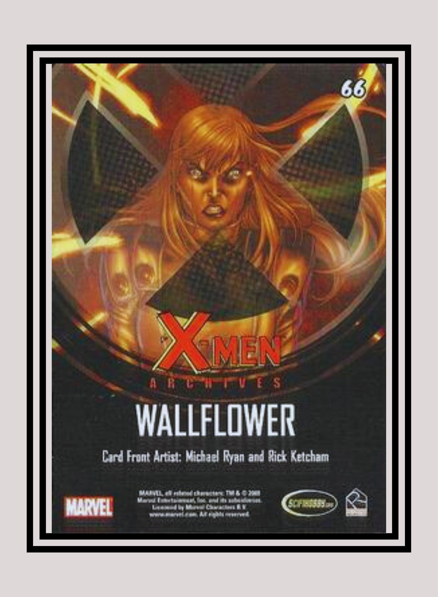 Marvel! 1x Wallflower - Base (#66 - 2009 Rittenhouse X-Men Archives)