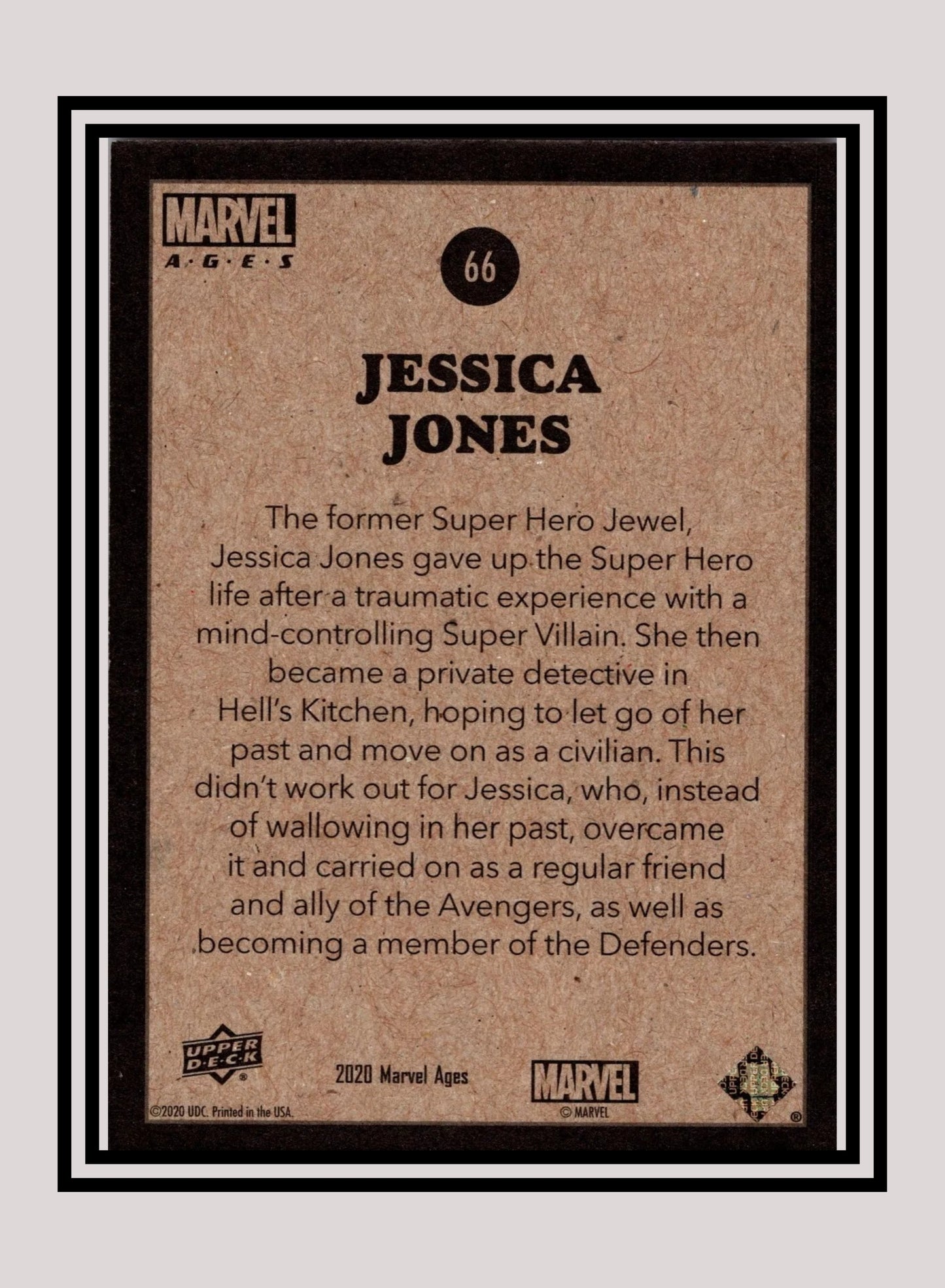 Marvel! 1x Jessica Jones - Base (#066 - 2020 Upper Deck Marvel Ages)