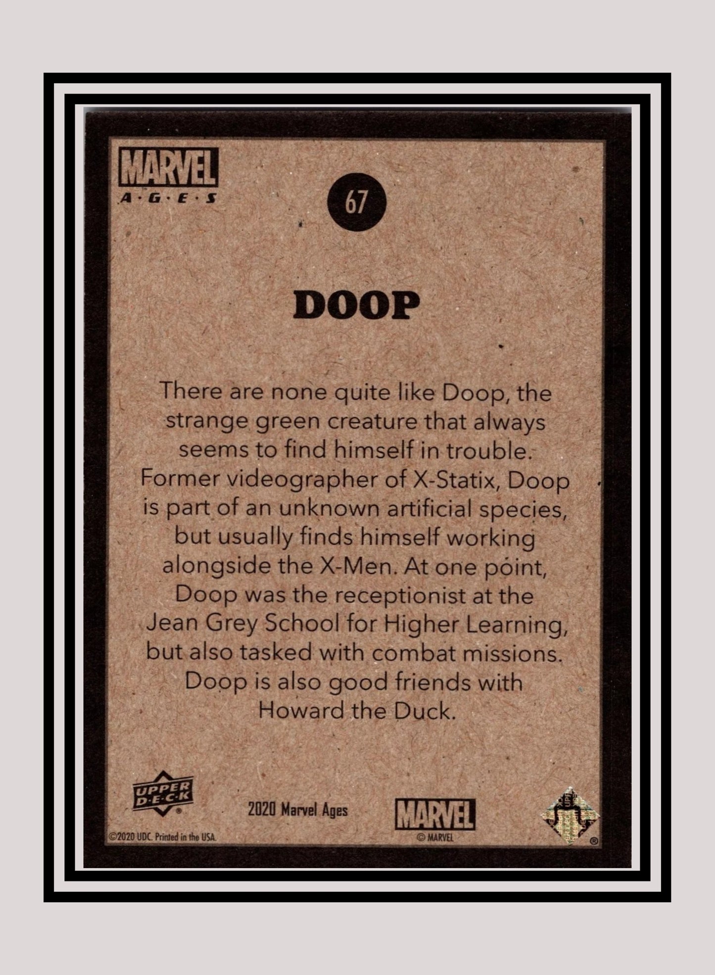 Marvel! 1x Doop - Base (#067 - 2020 Upper Deck Marvel Ages)