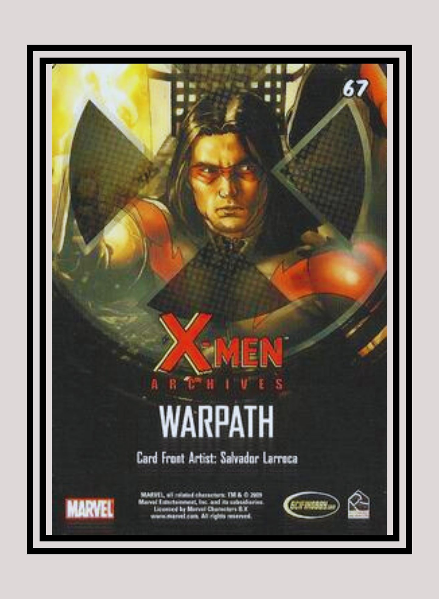 Marvel! 1x Warpath - Base (#67 - 2009 Rittenhouse X-Men Archives)