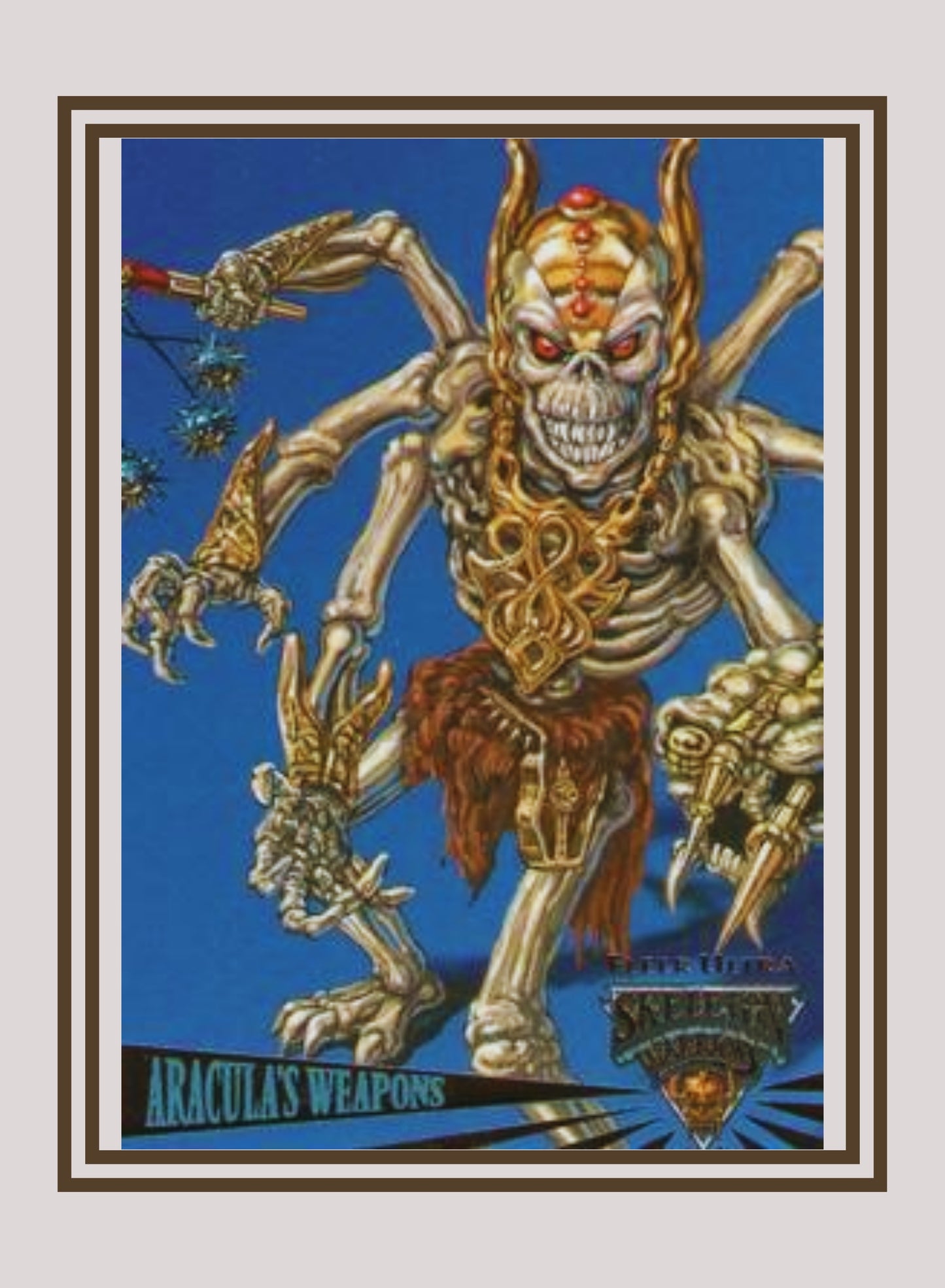 1x Aracula's Weapons - Base (#067 - 1995 Fleer Ultra Skeleton Warriors)