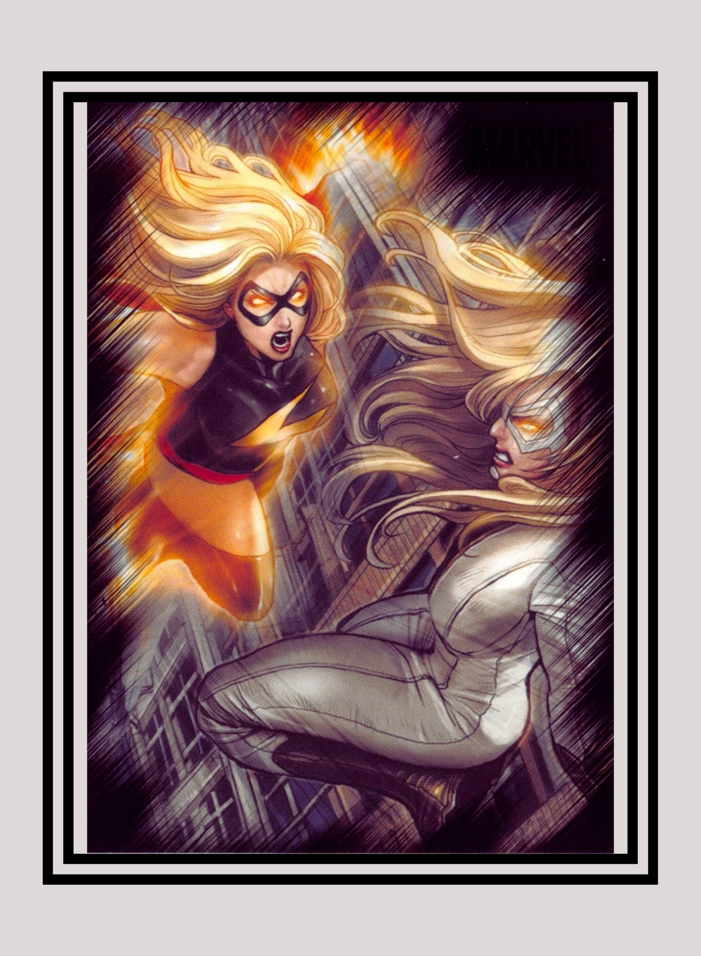 Marvel! 1x Ms. Marvel vs. Moonstone - Base (#68 - 2010 Rittenhouse Marvel Heroes & Villains)