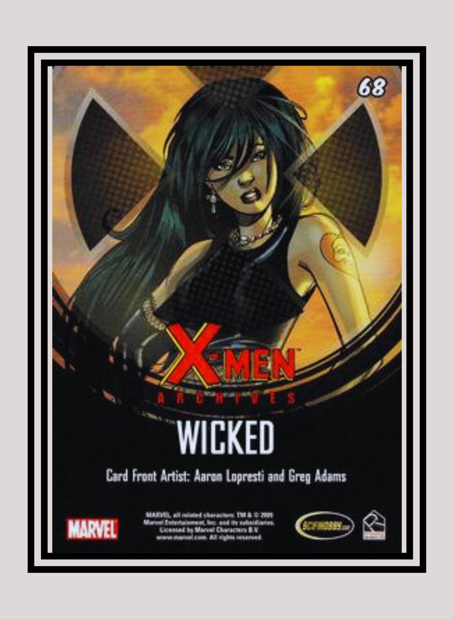 Marvel! 1x Wicked - Base (#68 - 2009 Rittenhouse X-Men Archives)