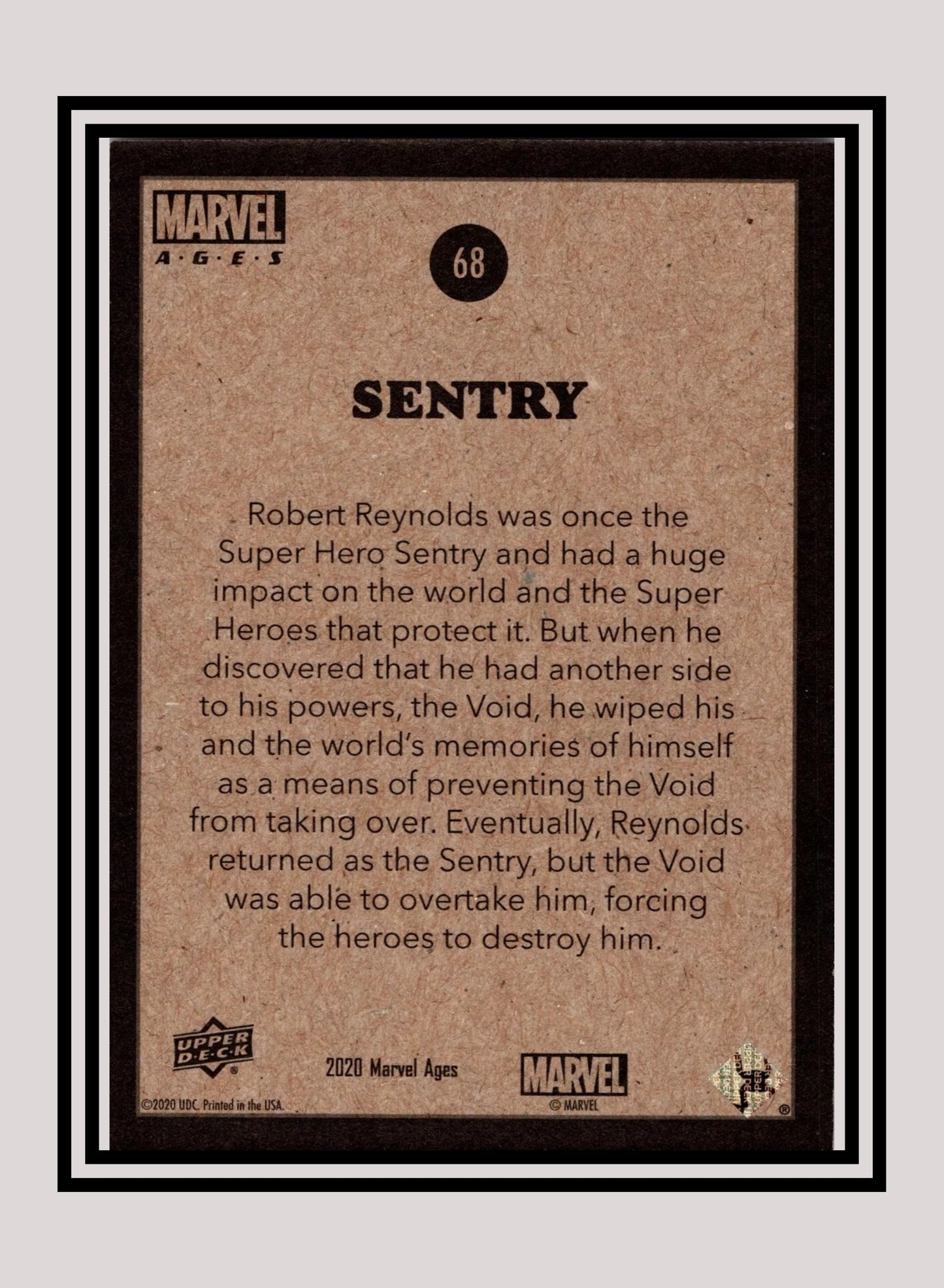 Marvel! 1x Sentry - Base (#068 - 2020 Upper Deck Marvel Ages)