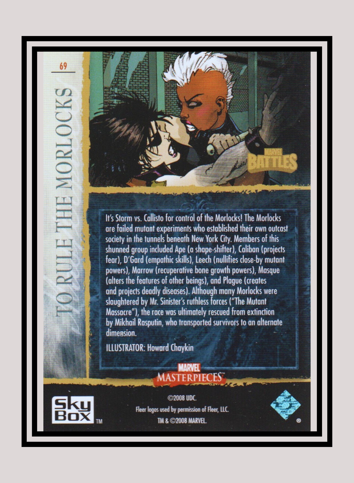 Marvel! 1x To Rule the Morlocks - Base (#69 - 2008 Upper Deck Marvel Masterpieces Series 3)