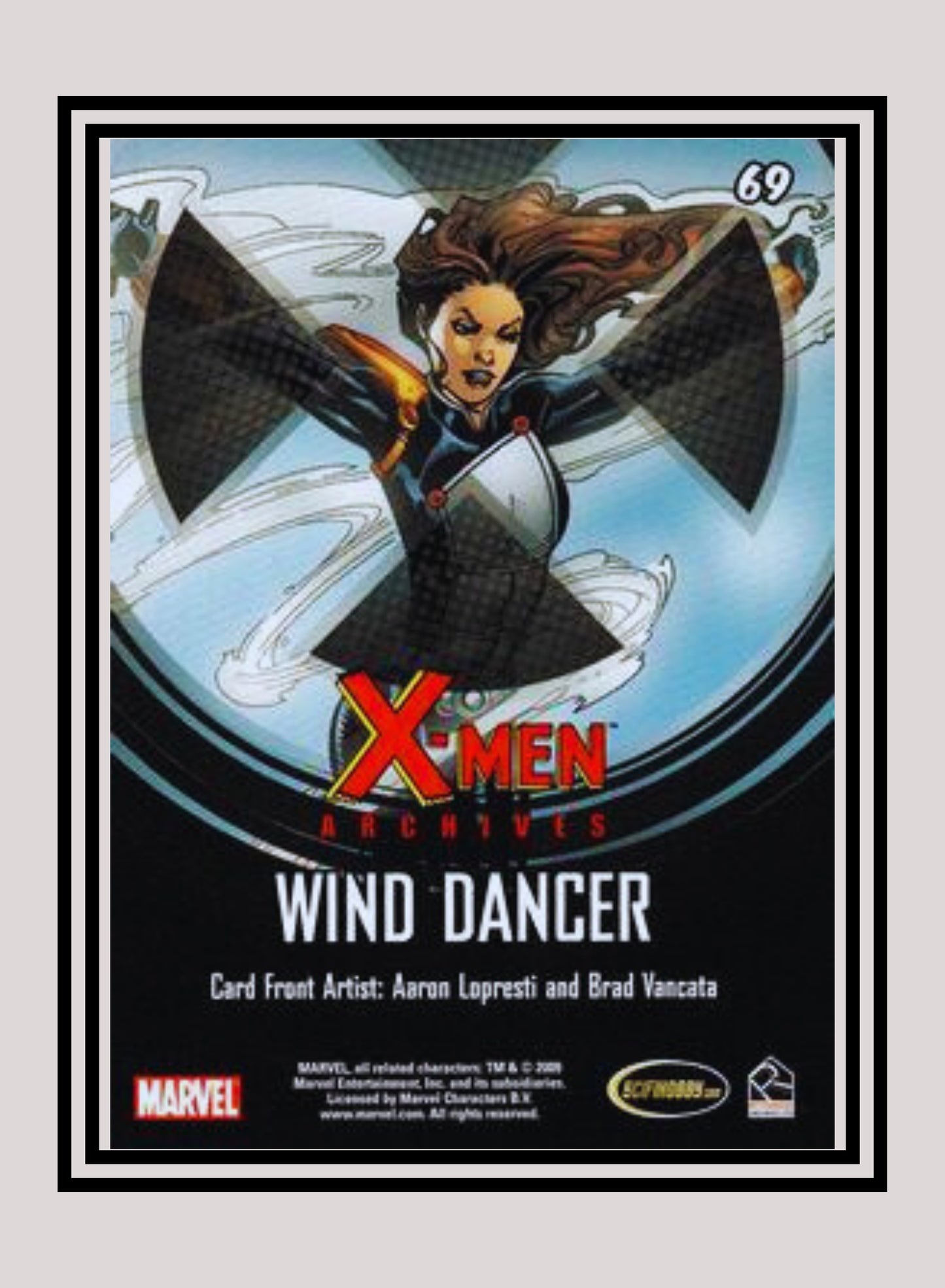 Marvel! 1x Wind Dancer - Base (#69 - 2009 Rittenhouse X-Men Archives)