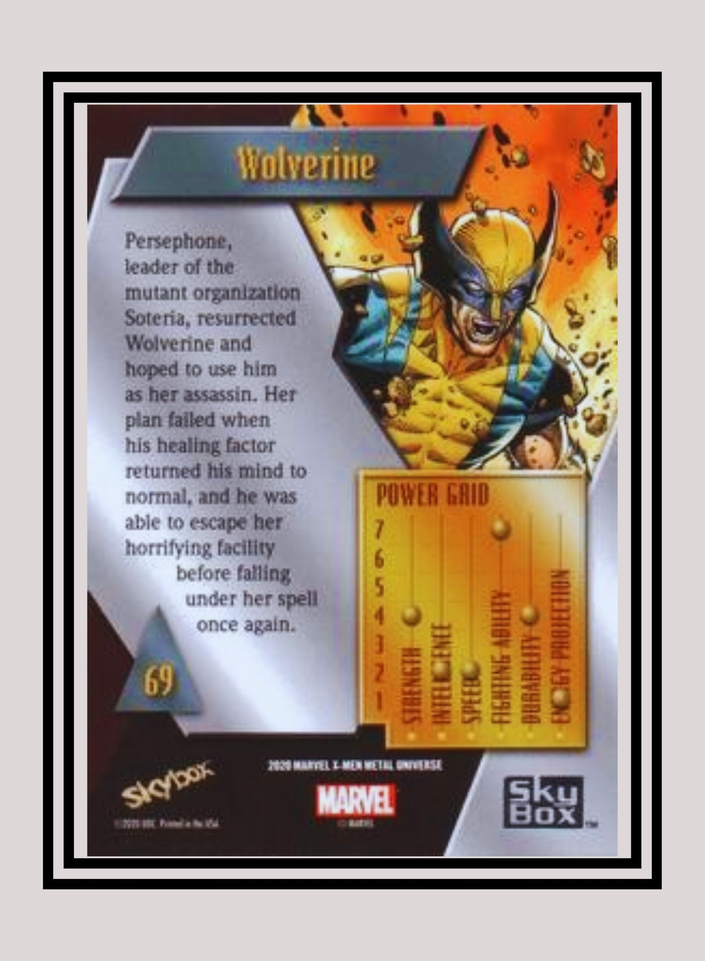 Marvel! 1x Wolverine - Base Low Series (#069 - 2021 Upper Deck X-Men Metal Universe)