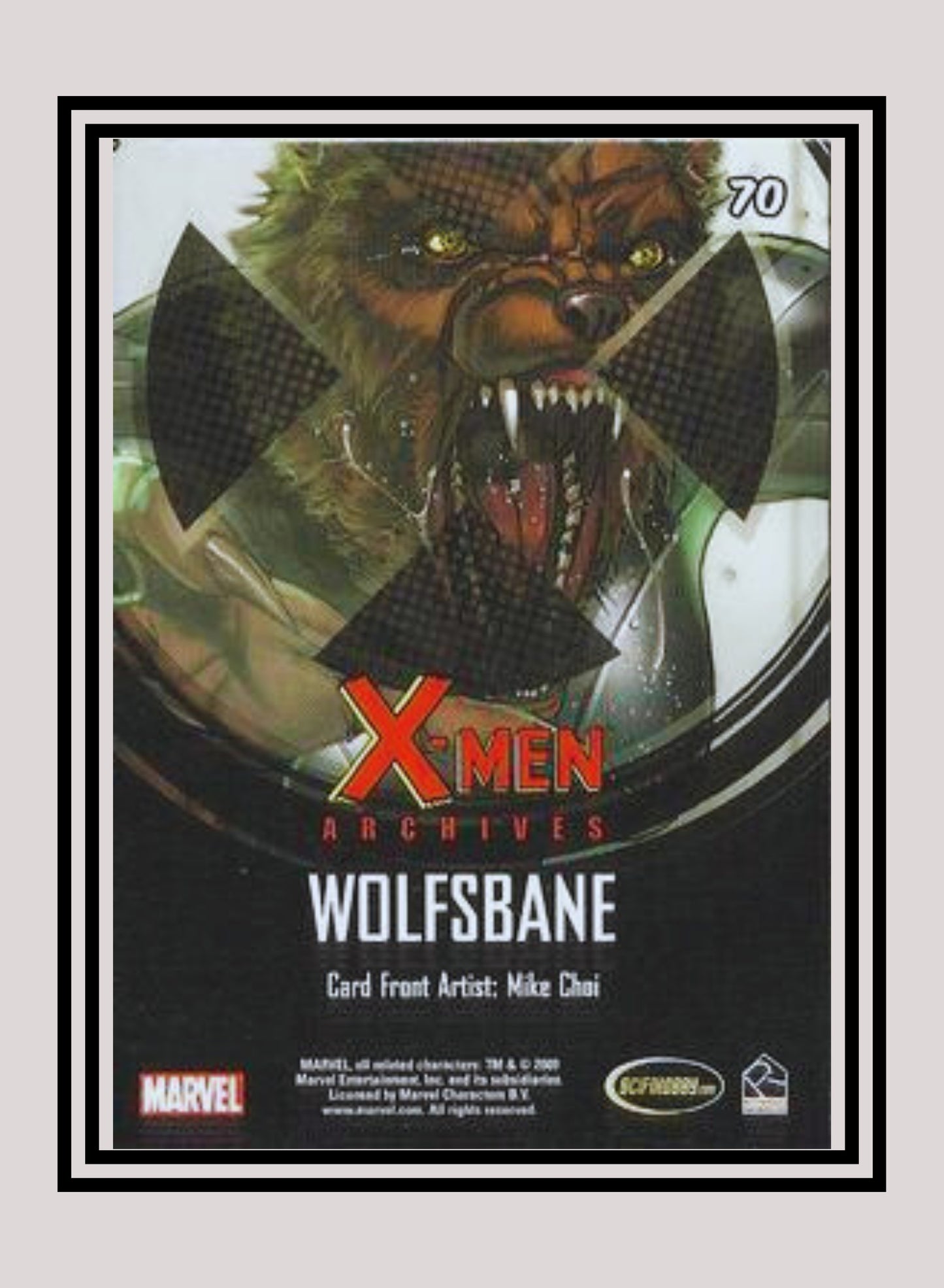 Marvel! 1x Wolfsbane - Base (#70 - 2009 Rittenhouse X-Men Archives)