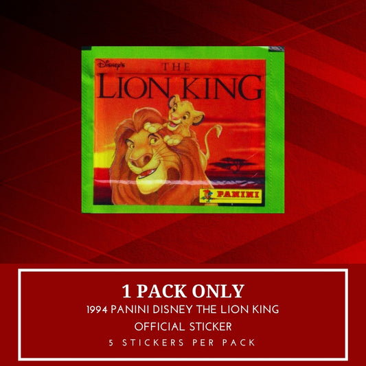 1x 1994 Panini Disney The Lion King - Sticker Pack (SEALED)