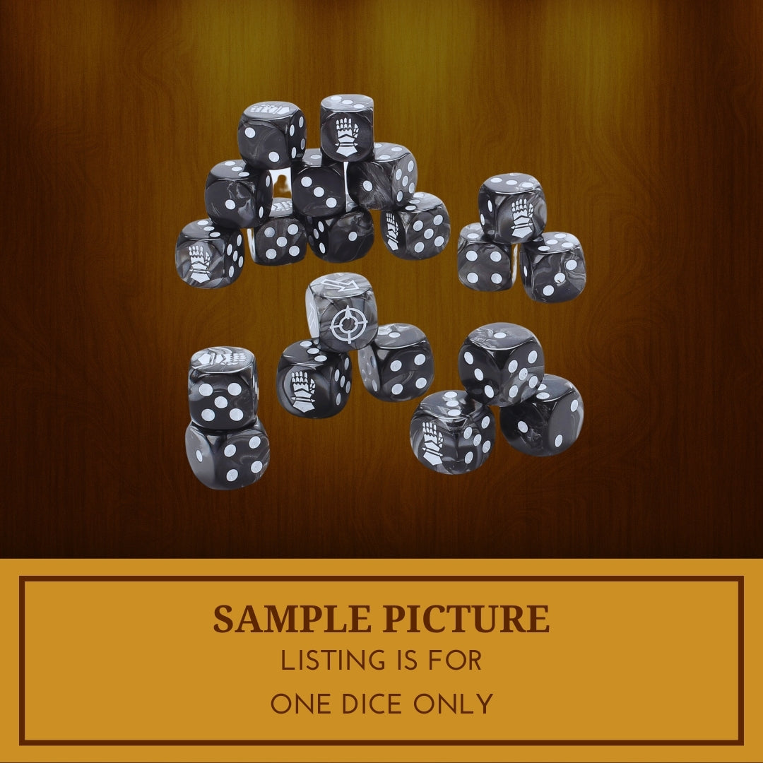 1x Iron Hands Dice - Warhammer 40K Horus Heresy