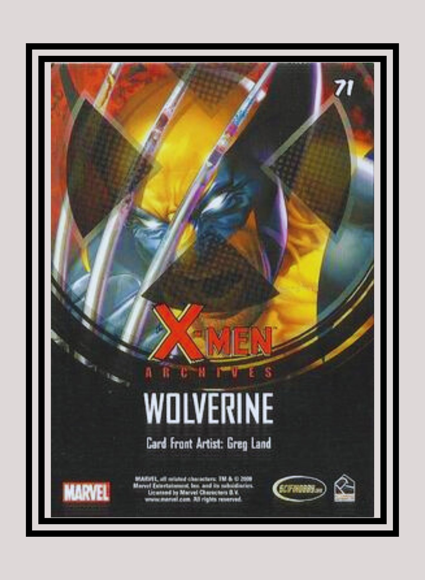 Marvel! 1x Wolverine - Base (#71 - 2009 Rittenhouse X-Men Archives)