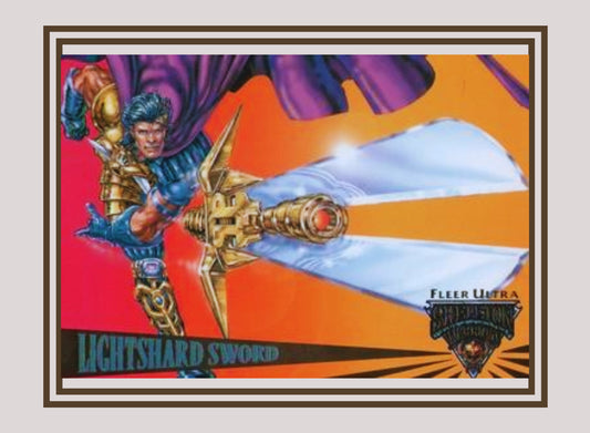 1x Lightshard Sword - Base (#071 - 1995 Fleer Ultra Skeleton Warriors)