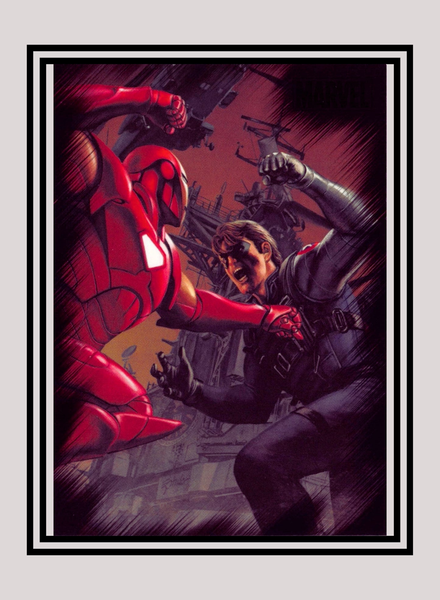 Marvel! 1x Iron Man vs. Winter Soldier - Base (#72 - 2010 Rittenhouse Marvel Heroes & Villains)