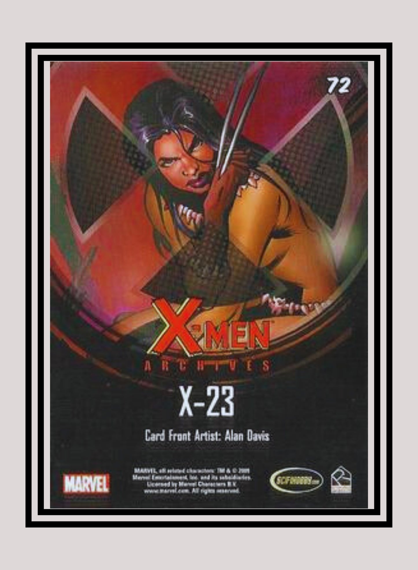 Marvel! 1x X-23 - Base (#72 - 2009 Rittenhouse X-Men Archives)