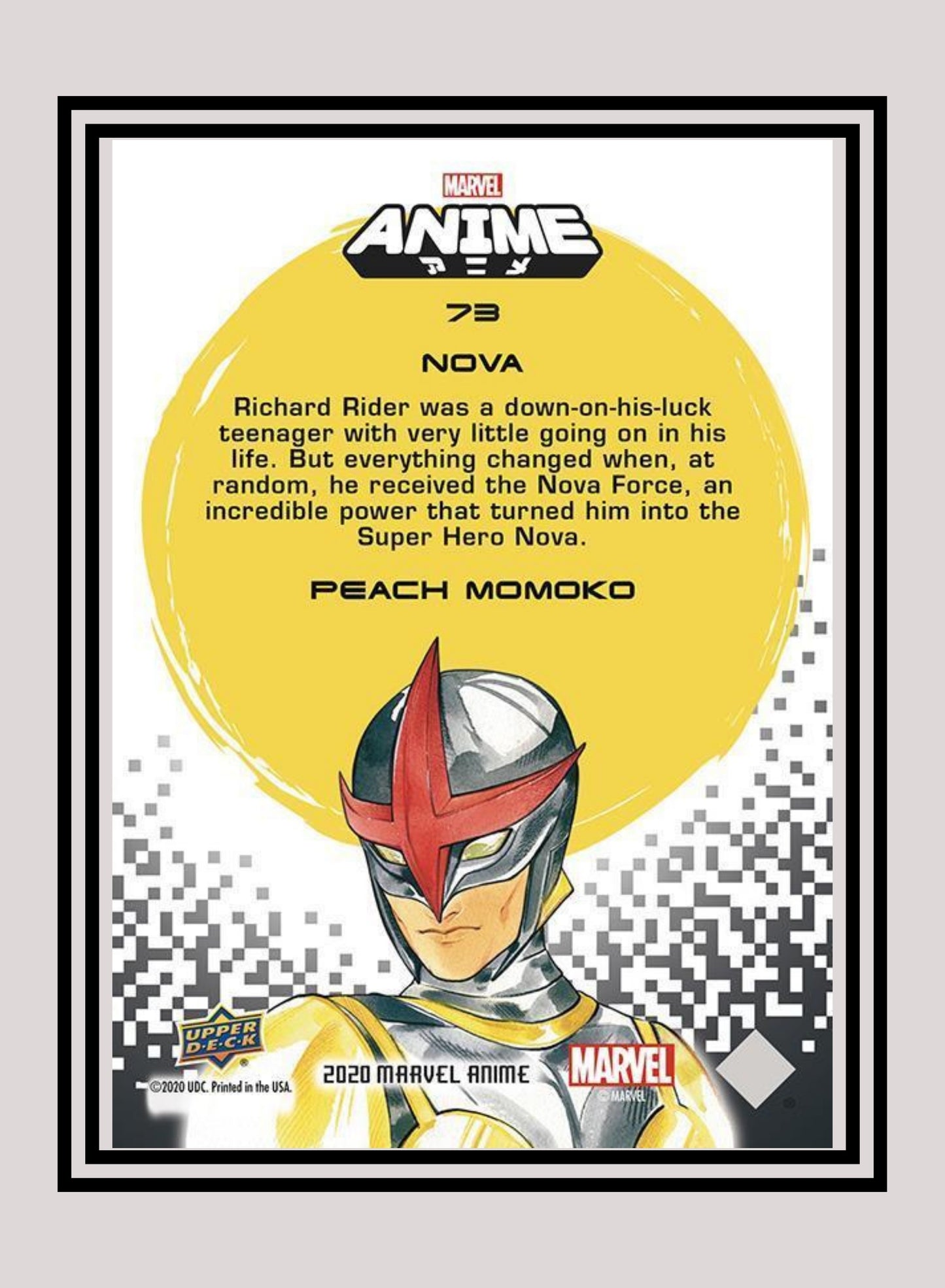 Marvel! 1x Nova - Base (#73 - 2020 Upper Deck Marvel Anime)