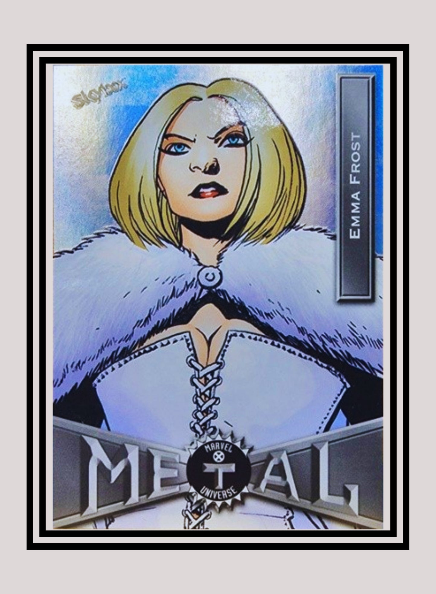 Marvel! 1x Emma Frost - Base Low Series (#074 - 2021 Upper Deck X-Men Metal Universe)