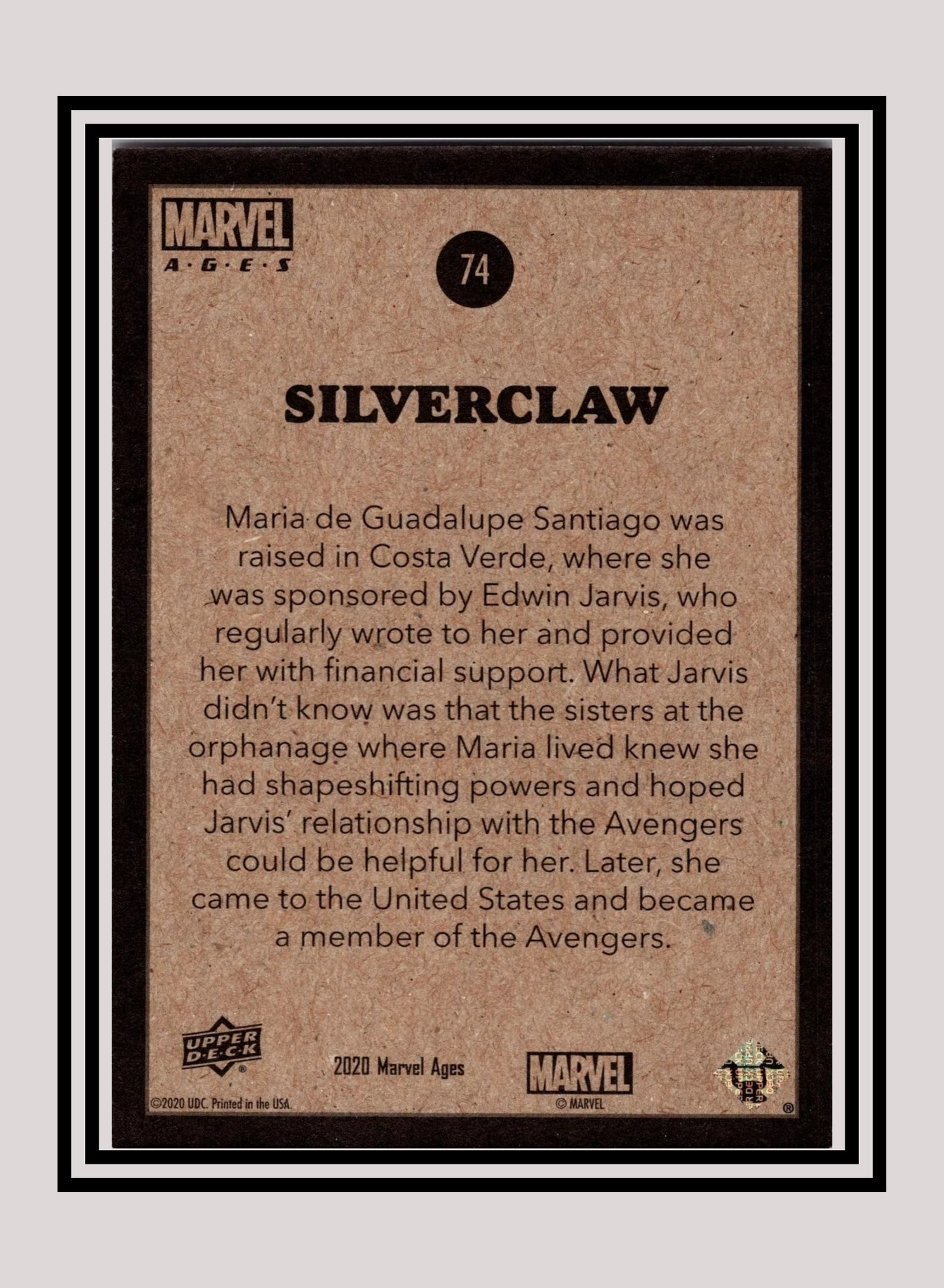 Marvel! 1x Silverclaw - Base (#074 - 2020 Upper Deck Marvel Ages)
