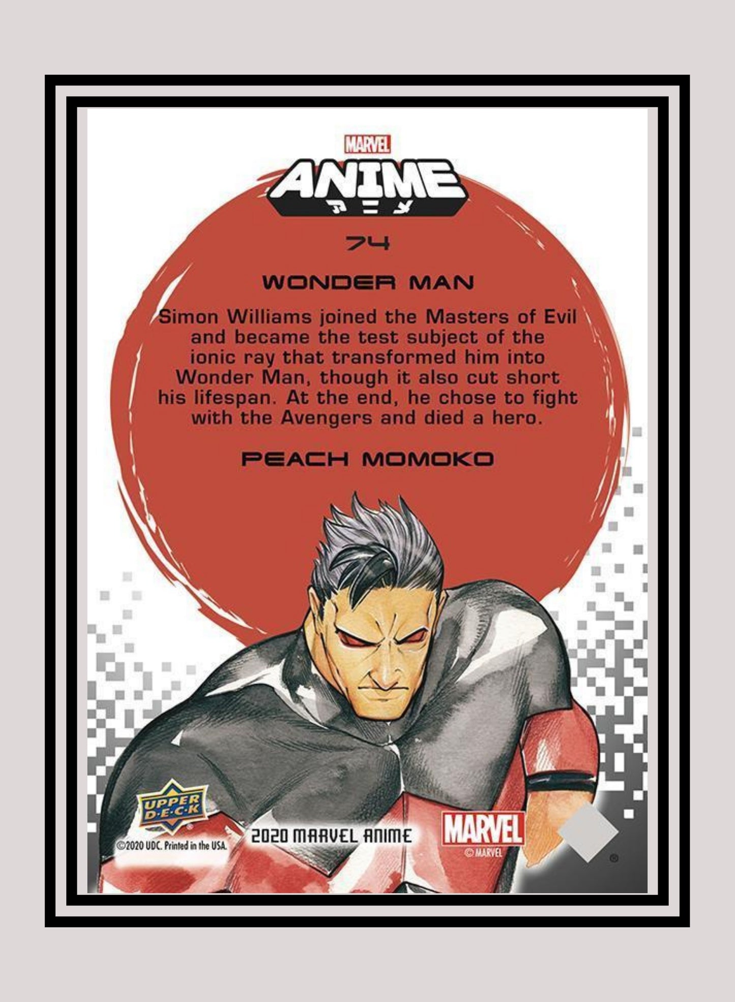 Marvel! 1x Wonder Man - Base (#74 - 2020 Upper Deck Marvel Anime)